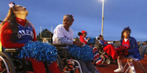 cheerleaders in wheelchairs