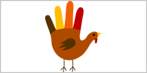 turkey with gray border