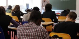 students at desks