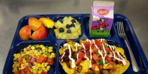 school food lunch tray
